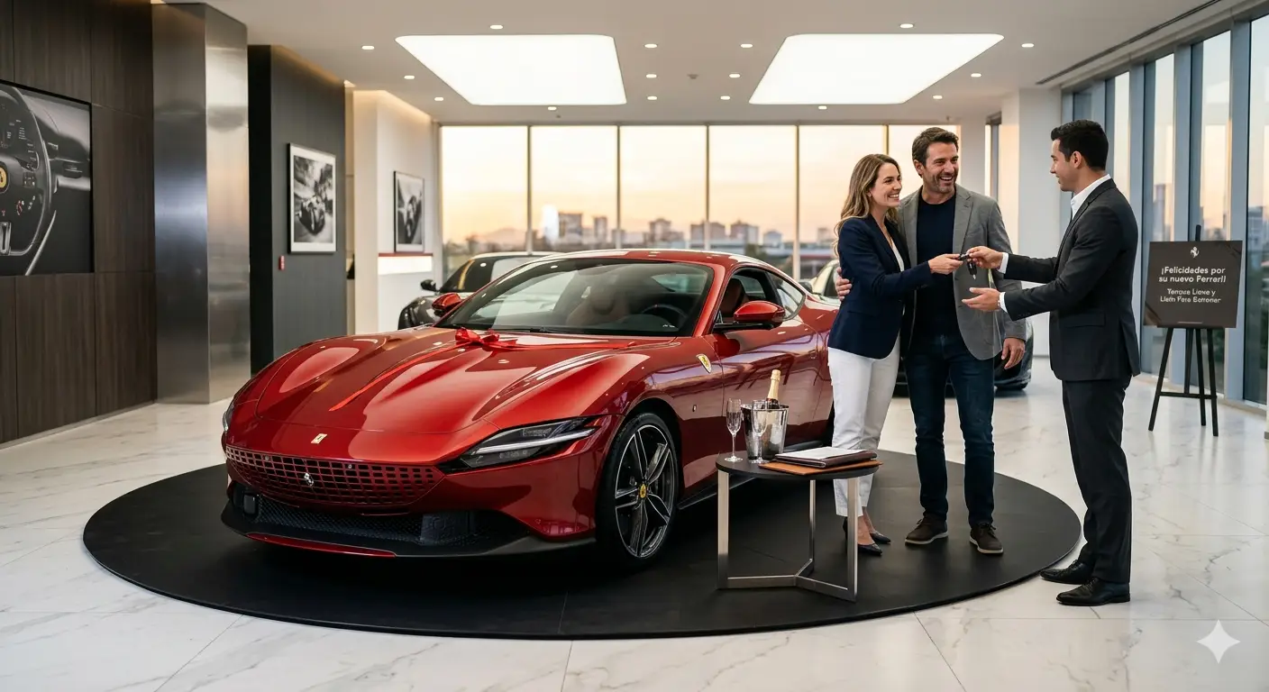 Entrega de llaves Ferrari